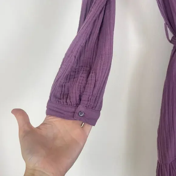 Xirena Luna Dress Size Small Cotton in Purple Mauve - Picture 4 of 9